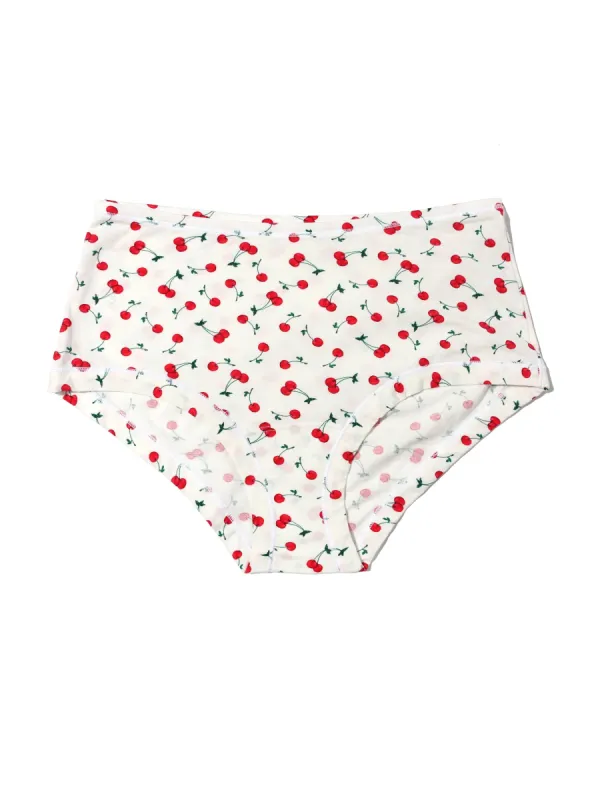 Printed PlayStretch™ Boyshort Cherry On Top sold by Hanky Panky