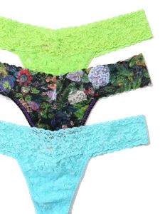 3 Pack Low Rise Thongs Exclusive Voices On The Veranda sold by Hanky Panky