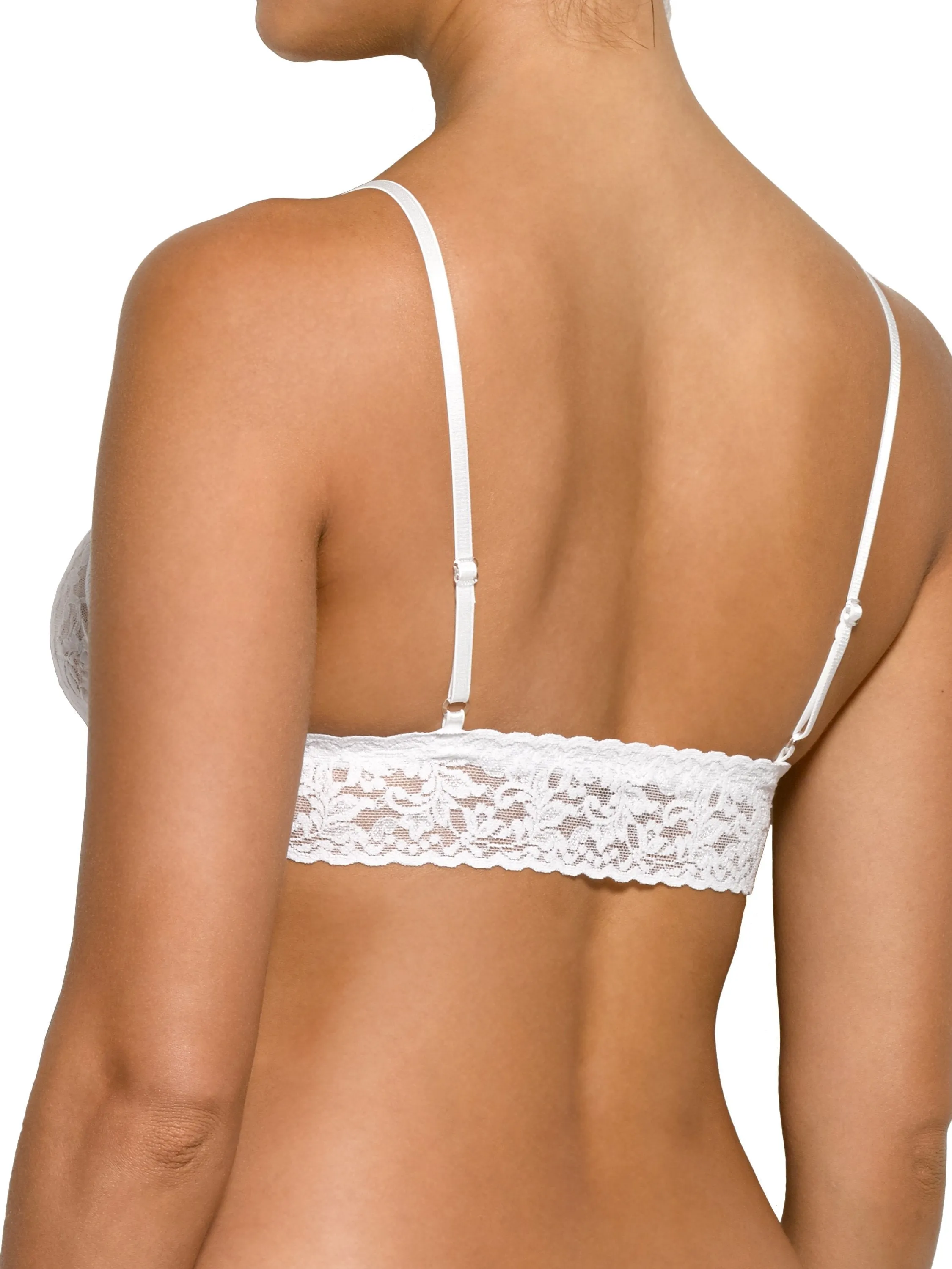 Signature Lace® Padded Triangle Bralette White sold by Hanky Panky product image thumbnail 3