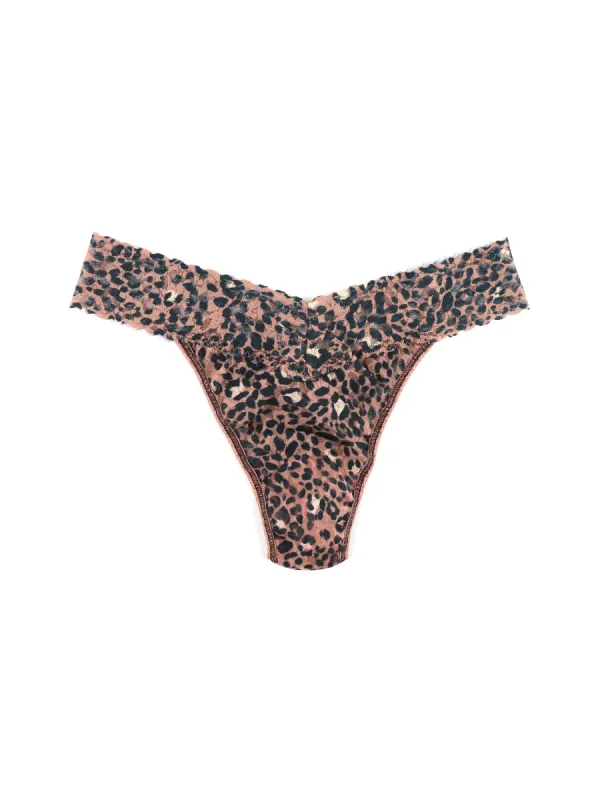 Printed Signature Lace Original Rise Thong Instinct Sale sold by Hanky Panky