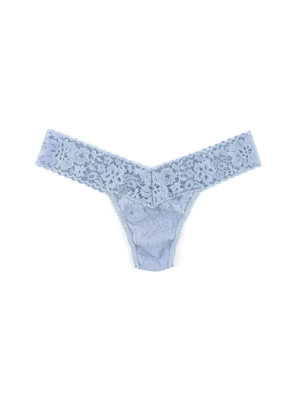 Daily Lace™ Low Rise Thong Grey Mist Sale sold by Hanky Panky