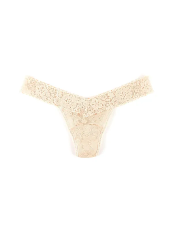 Daily Lace™ Low Rise Thong Vanilla Sale sold by Hanky Panky