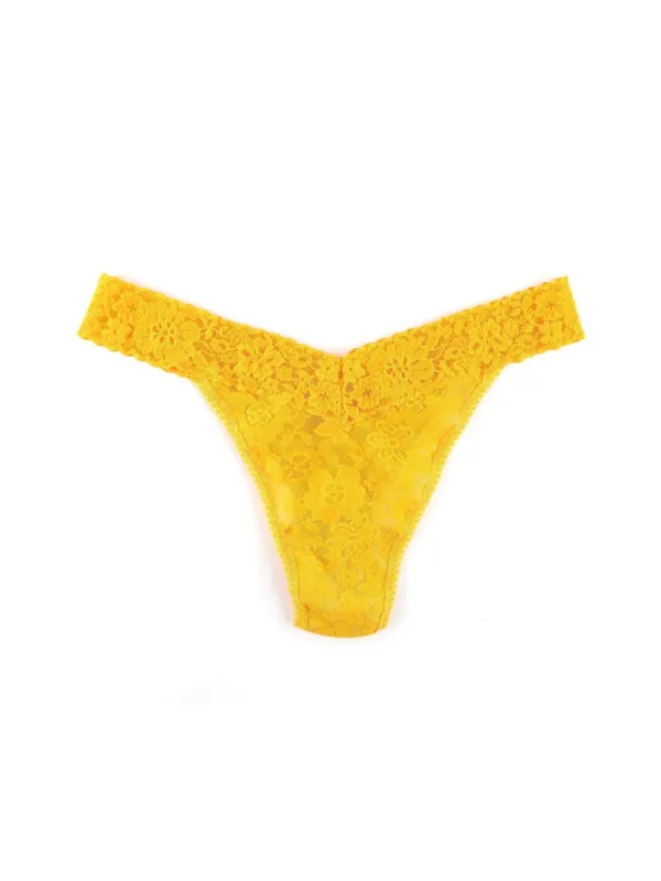 Daily Lace™ Original Rise Thong Mango Lassi Orange Sale sold by Hanky Panky