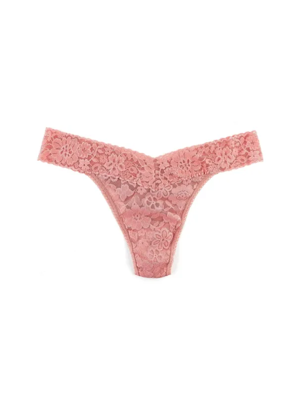 Daily Lace™ Original Rise Thong Antique Rose Sale sold by Hanky Panky