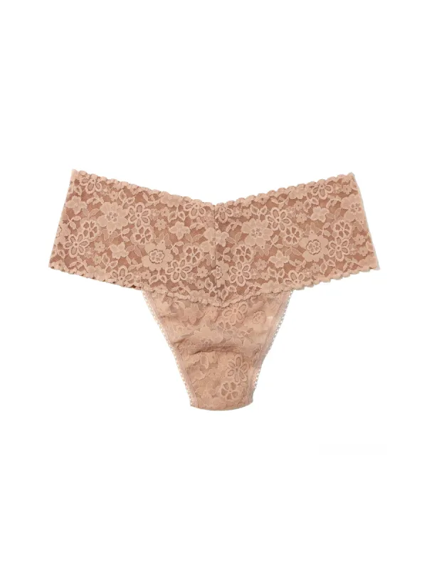 Daily Lace™ Plus Size Retro Thong Taupe Sale sold by Hanky Panky