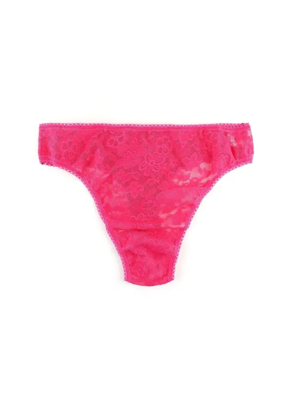 Daily Lace™ High Cut Thong Starburst Pink Sale sold by Hanky Panky