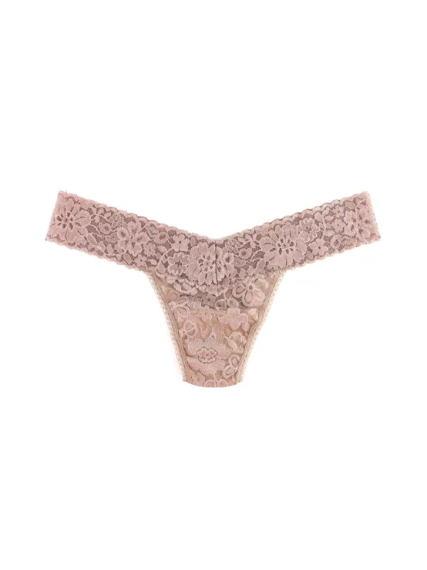 Daily Lace™ Low Rise Thong Taupe Sale sold by Hanky Panky