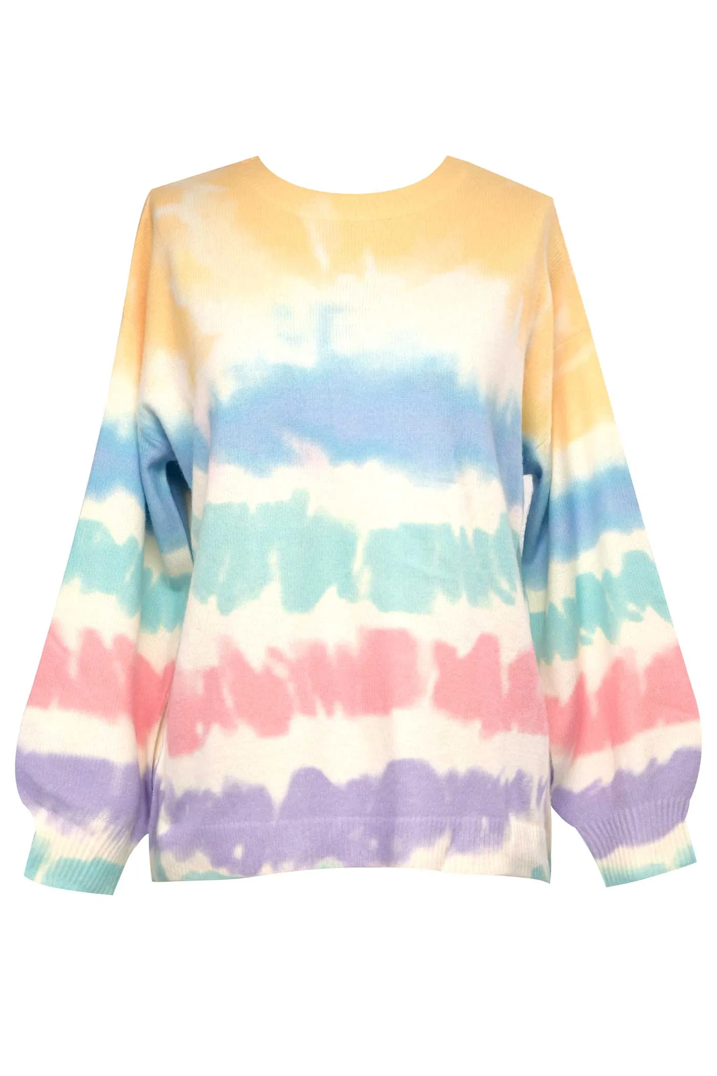 Mommy Pastel Stripe Watercolor Tie Dye Pull Over sold by Hannah Banana