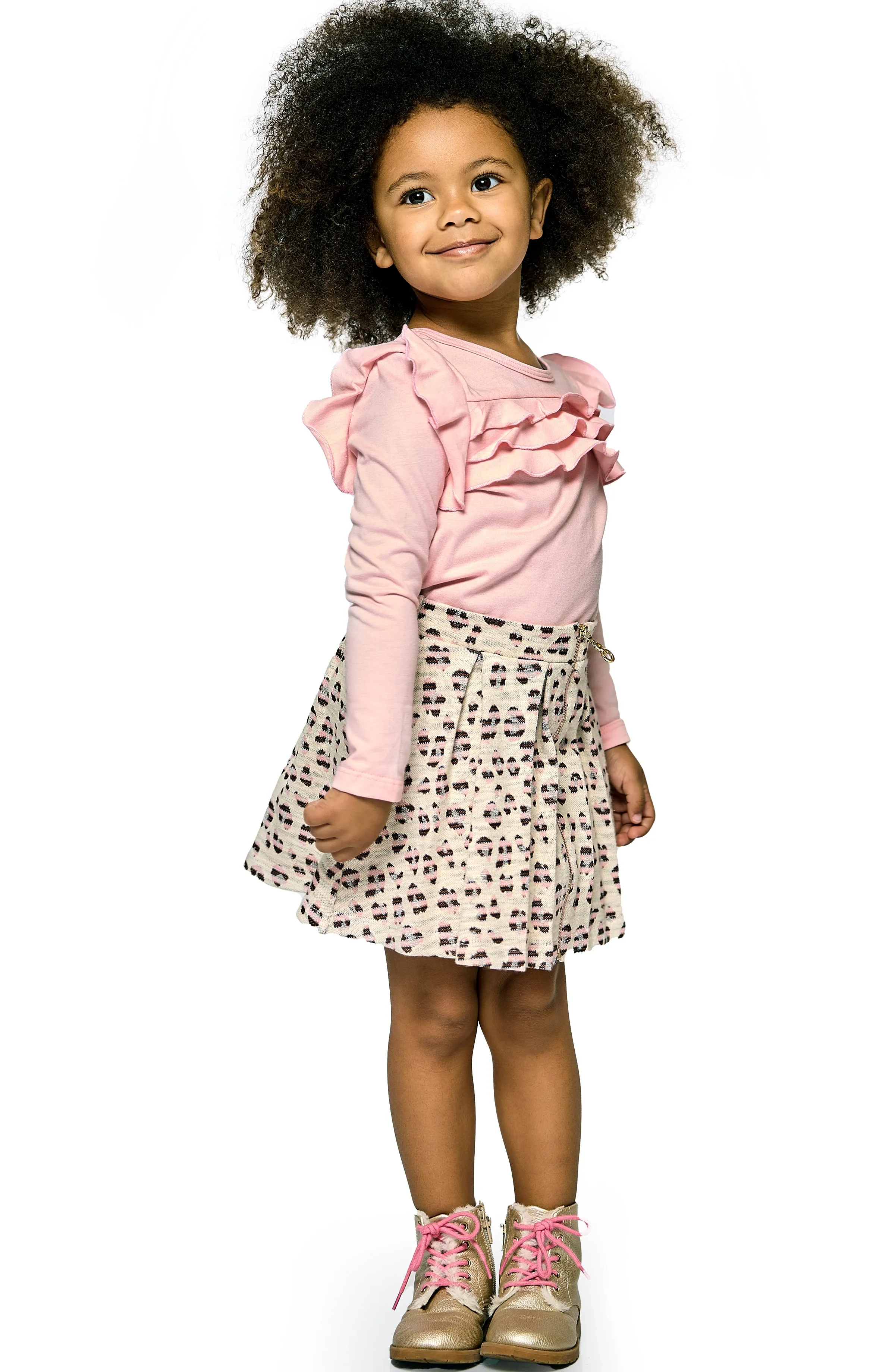 PLEATED SKIRT W/ FRONT ZIPPER DETAIL sold by Hannah Banana product image thumbnail 2