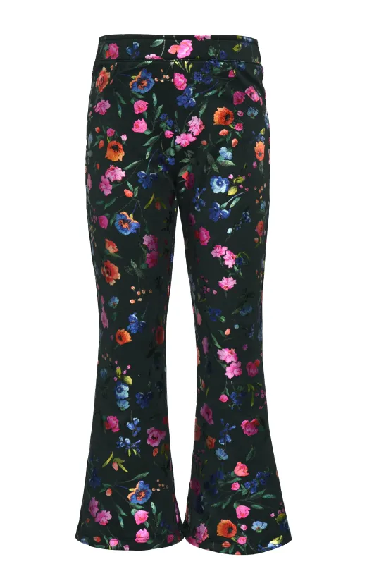 FOIL FLOWER WIDE PANTS made by Truly Me