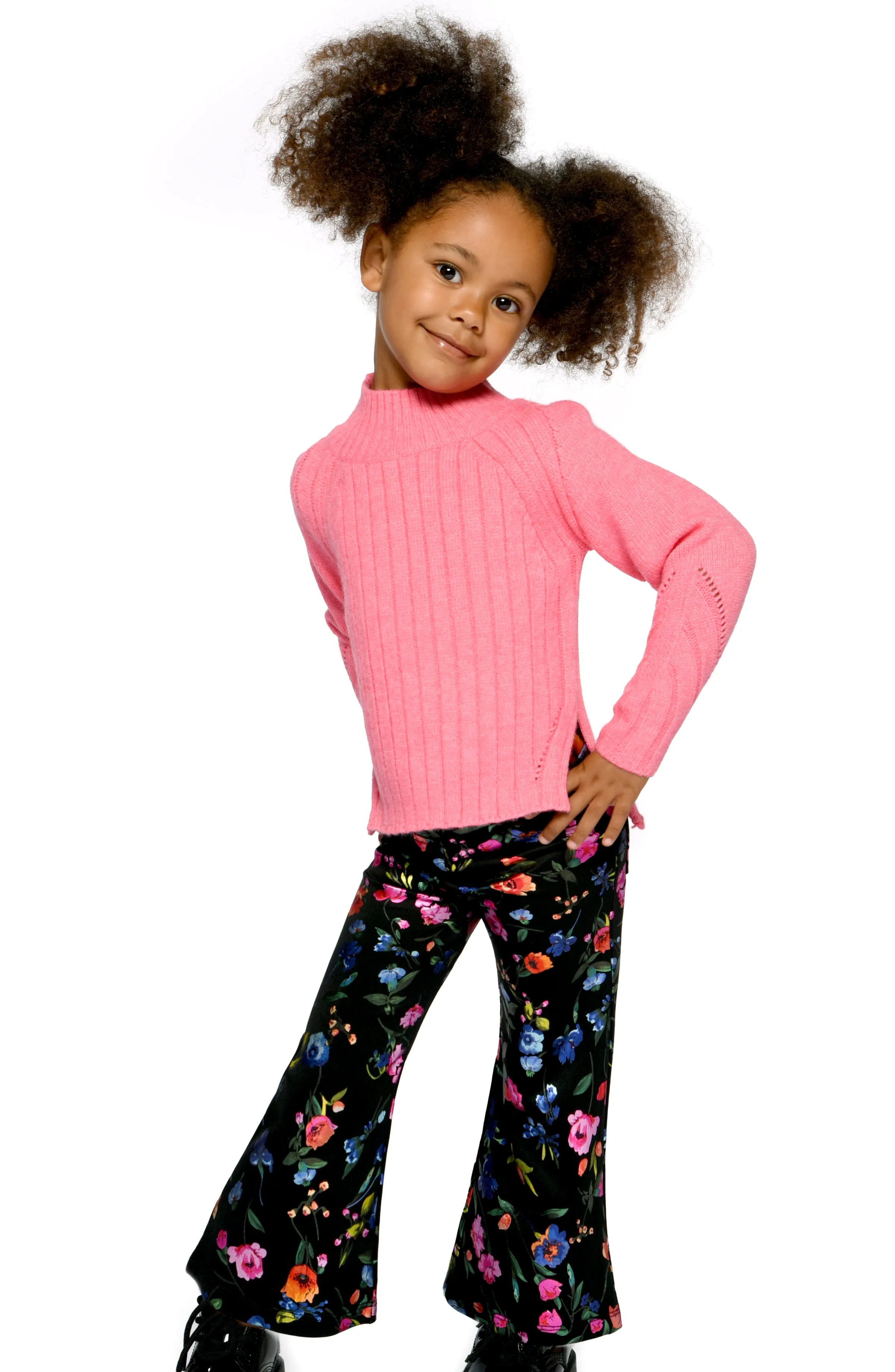 FOIL FLOWER WIDE PANTS sold by Hannah Banana product image thumbnail 3