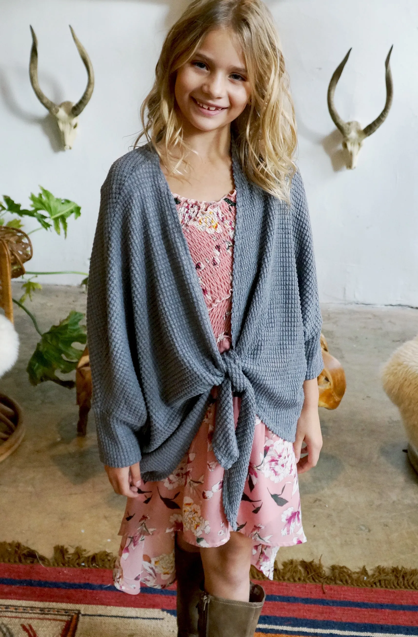 OVERSIZE DOLMAN TIE FRONT CARDIGAN sold by Hannah Banana product image thumbnail 3