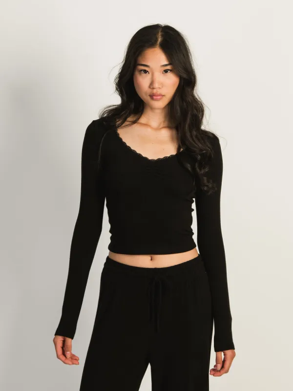 HARLOW ARABELLA LONG SLEEVE - BLACK sold by Harlow