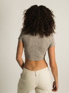 HARLOW DORA DITSY VNECK TEE sold by Harlow