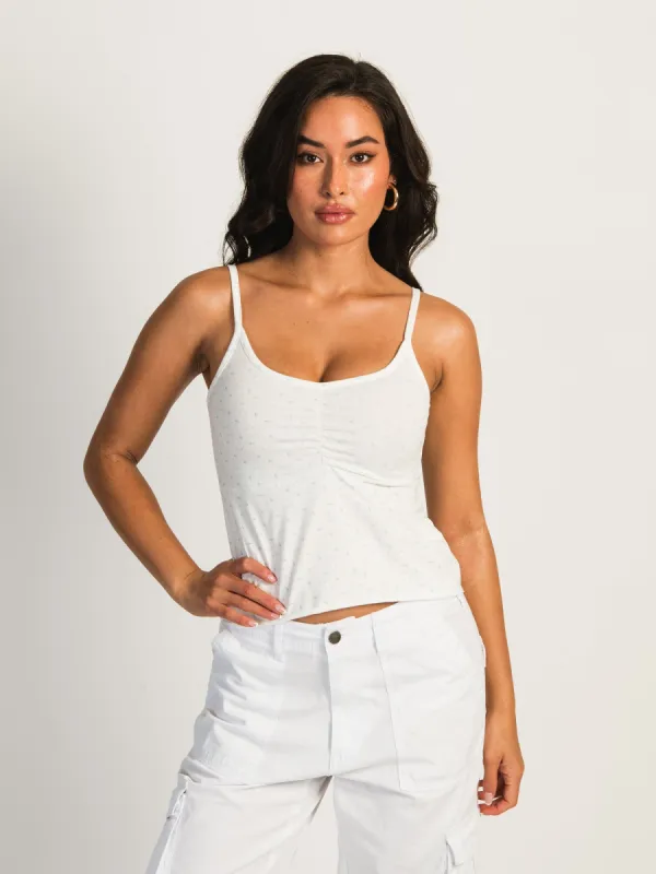 HARLOW ABBY PRINT TANK - BLUE DITSY sold by Harlow