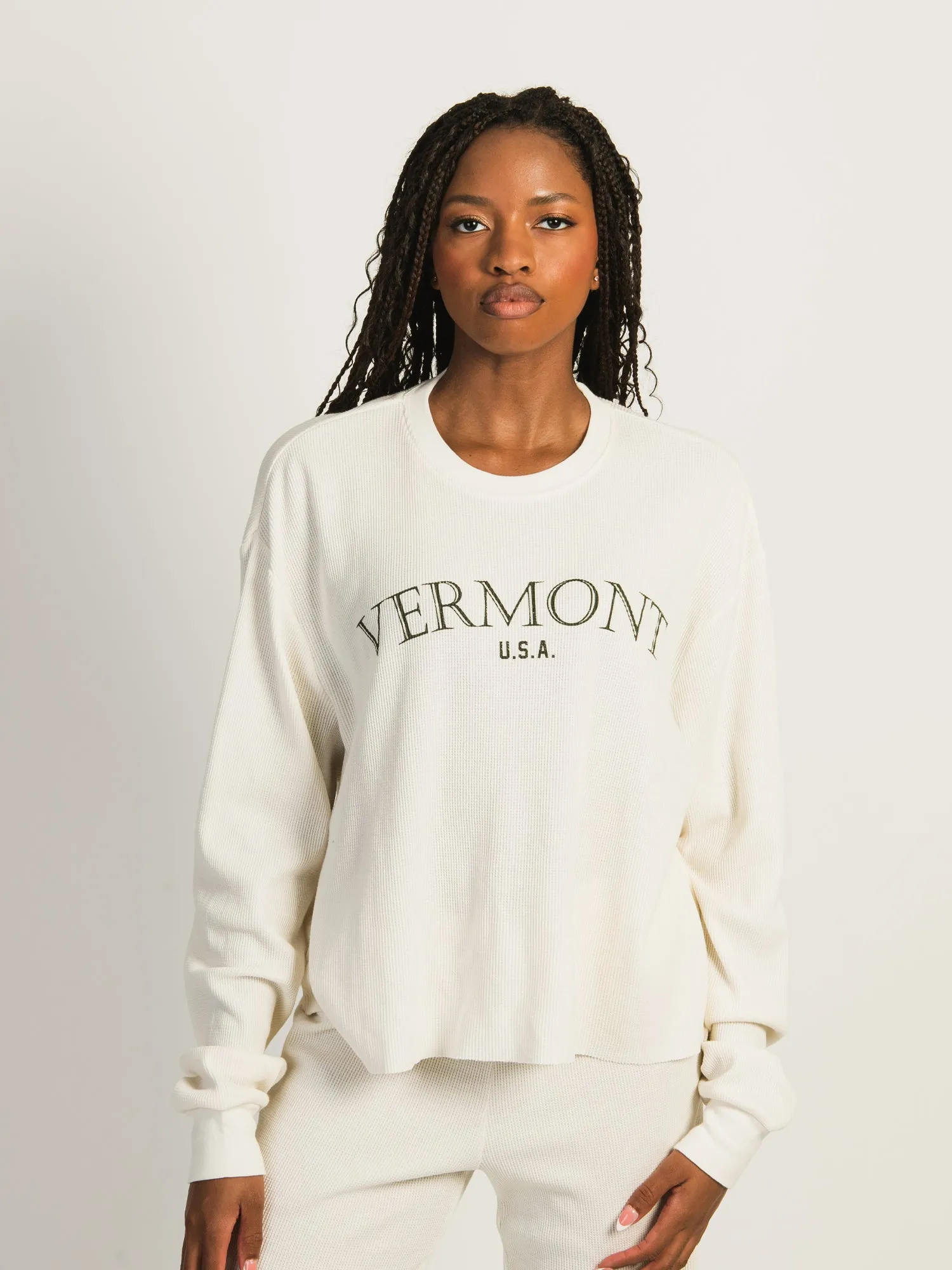 HARLOW WINNIE LONG SLEEVE WAFFLE - VERMONT sold by Harlow