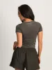 HARLOW STEVIE TEE - CHARCOAL sold by Harlow