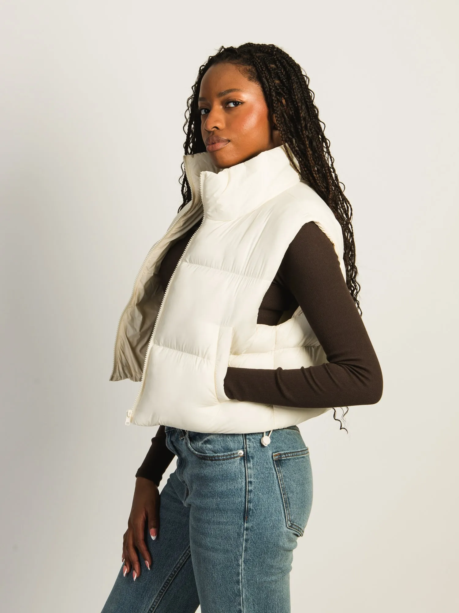 HARLOW PEGGY PUFFER VEST - CREAM sold by Harlow product image thumbnail 2