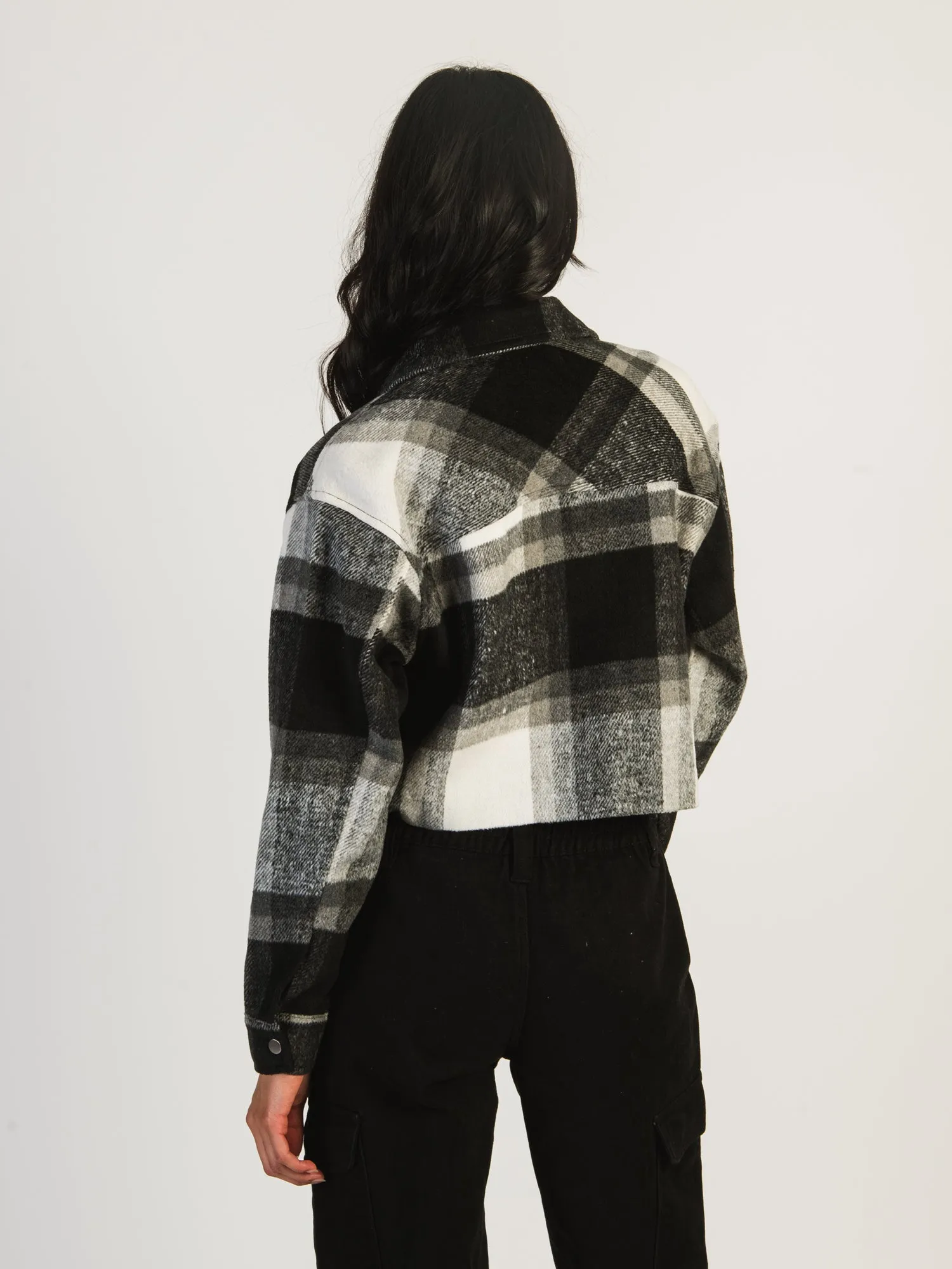 HARLOW BRITTANY CROPPED JACKET - BLACK WHITE sold by Harlow product image thumbnail 4