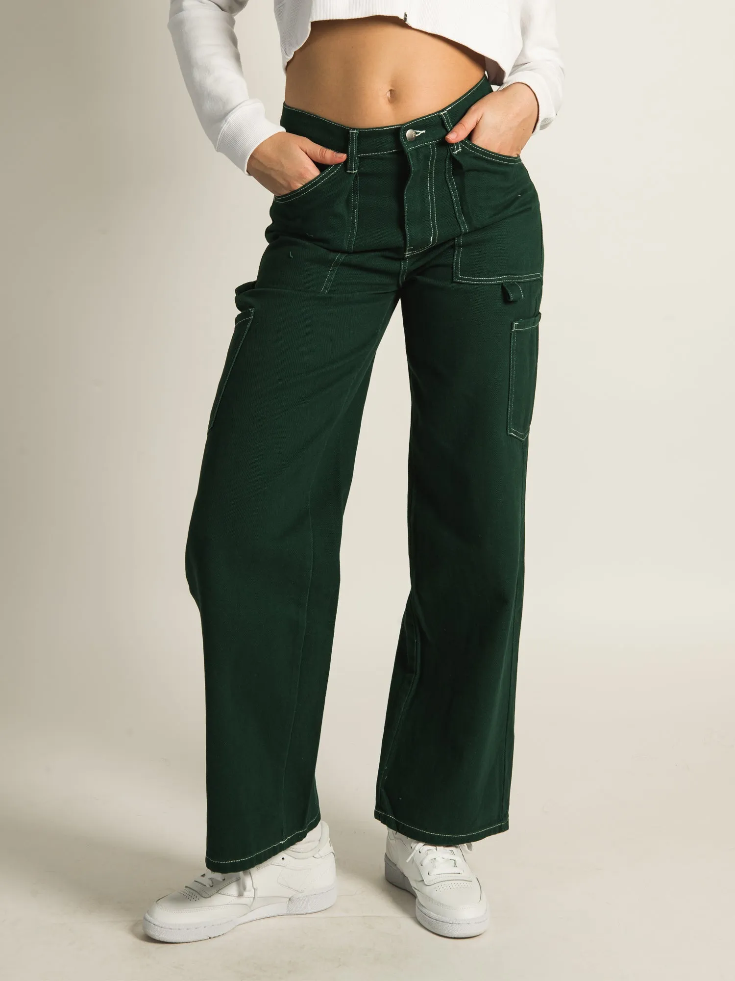 HARLOW WIDE LEG UTILITY PANT sold by Harlow