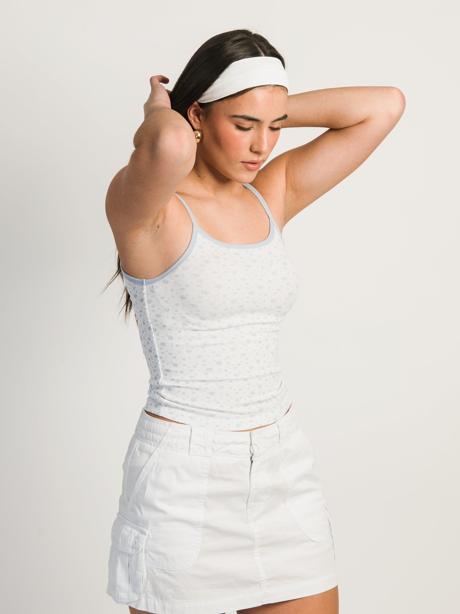 HARLOW LOGAN DITSY TANK TOP - BABY BLUE sold by Harlow product image thumbnail 2