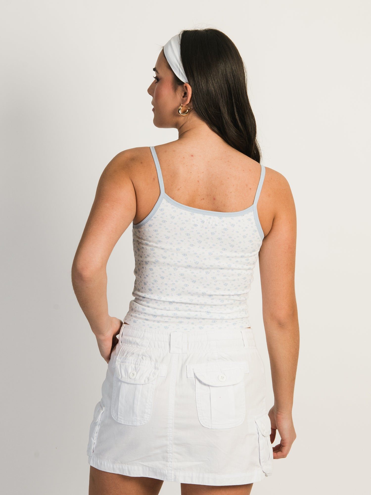 HARLOW LOGAN DITSY TANK TOP - BABY BLUE sold by Harlow product image thumbnail 3