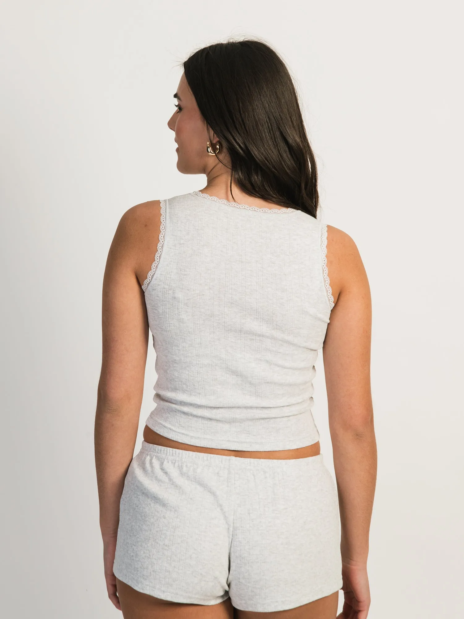 HARLOW ERYN MELANGE TANK TOP - CLOUD sold by Harlow product image thumbnail 3