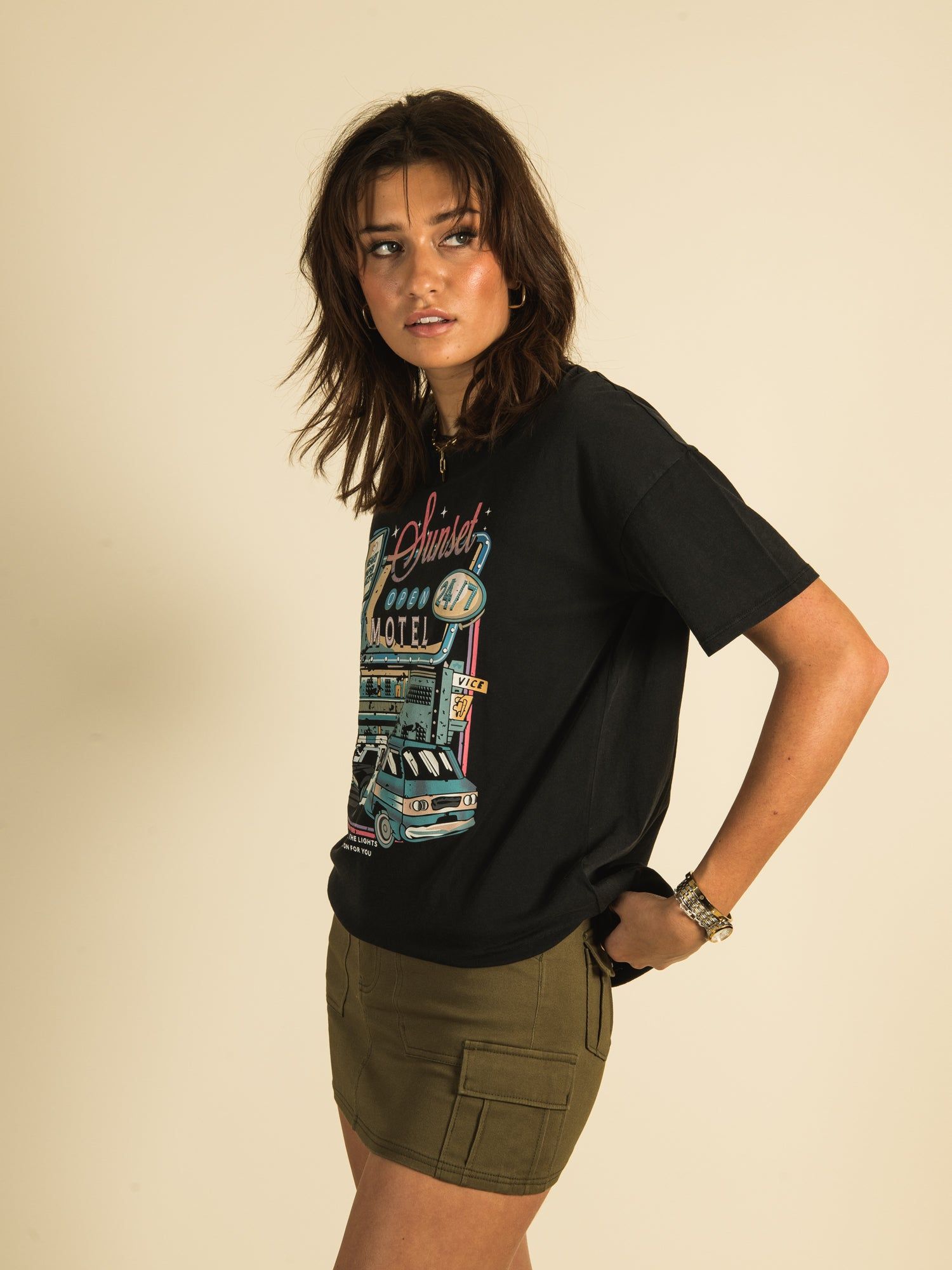 HARLOW BOYFRIEND SHORT SLEEVE SCREEN PRINT TEE sold by Harlow product image thumbnail 3