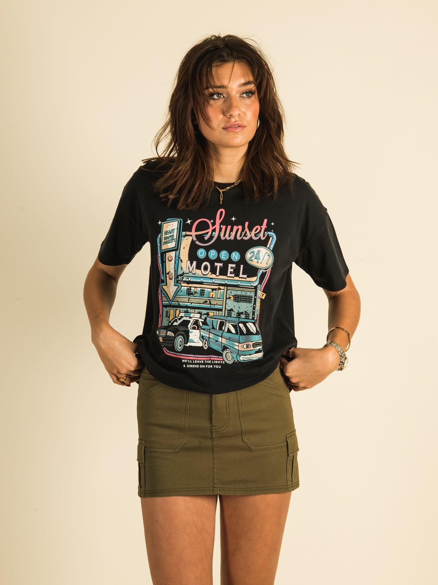 HARLOW BOYFRIEND SHORT SLEEVE SCREEN PRINT TEE sold by Harlow product image thumbnail 2