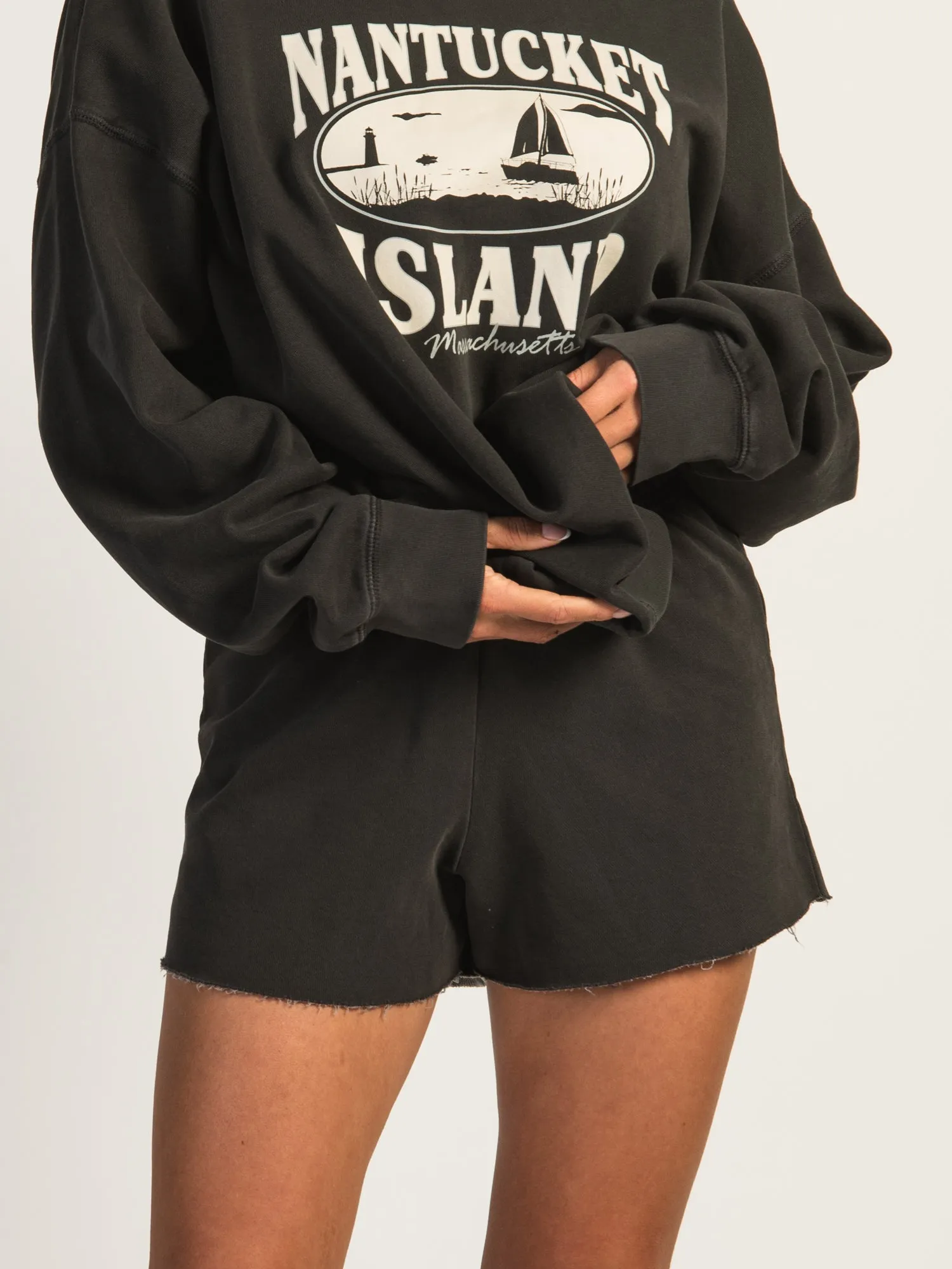 HARLOW SAMMY SHORTS - CHARCOAL sold by Harlow