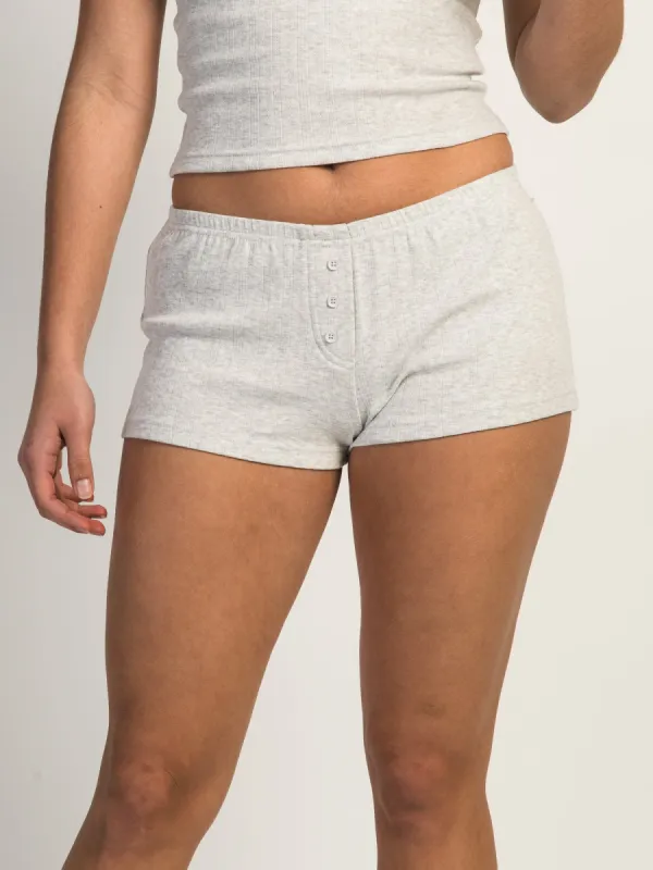 HARLOW MADELINE MELANGE SHORT - CLOUD sold by Harlow