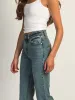 HARLOW MID-RISE STRAIGHT JEAN - MID WASH sold by Harlow