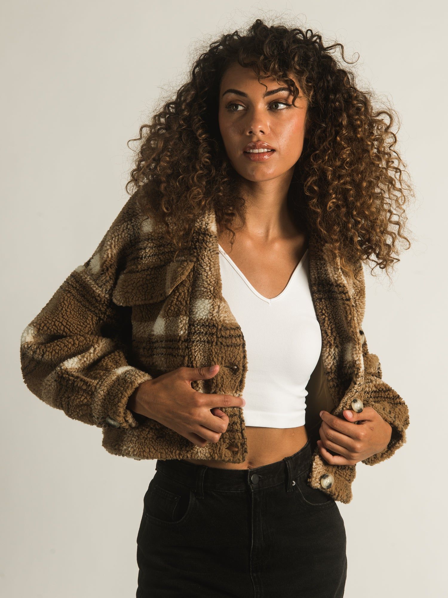 HARLOW DAKOTA SHERPA JACKET sold by Harlow