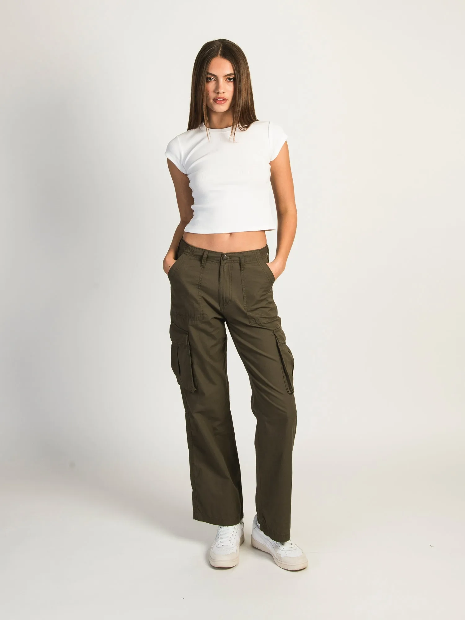HARLOW PAIGE CARGO PANT - ARMY GREEN sold by Harlow product image thumbnail 2