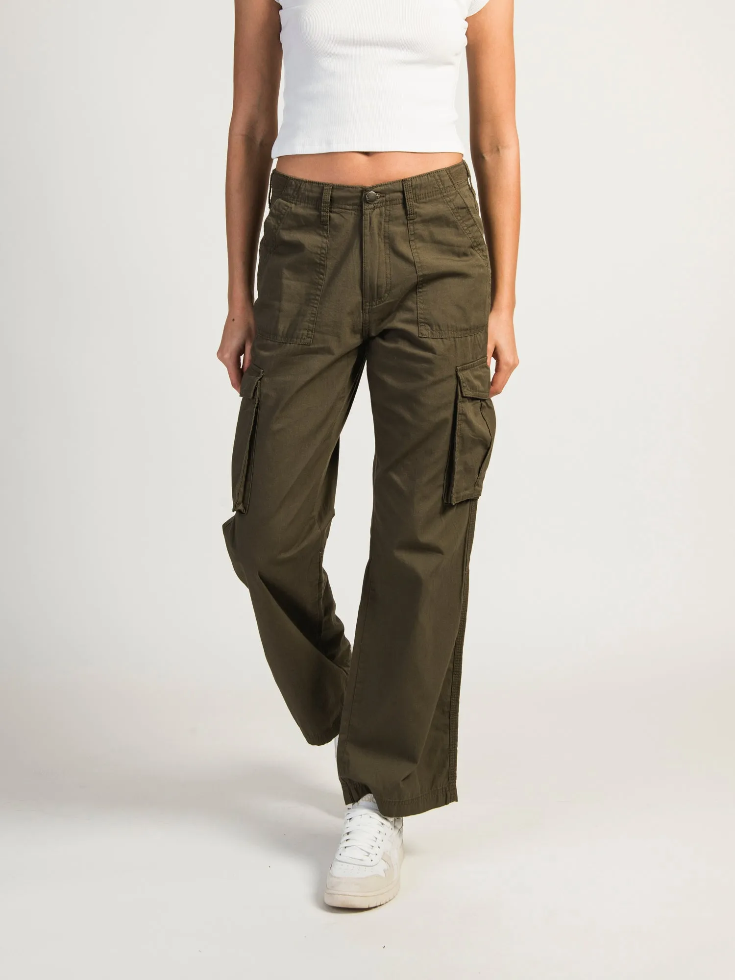 HARLOW PAIGE CARGO PANT - ARMY GREEN sold by Harlow