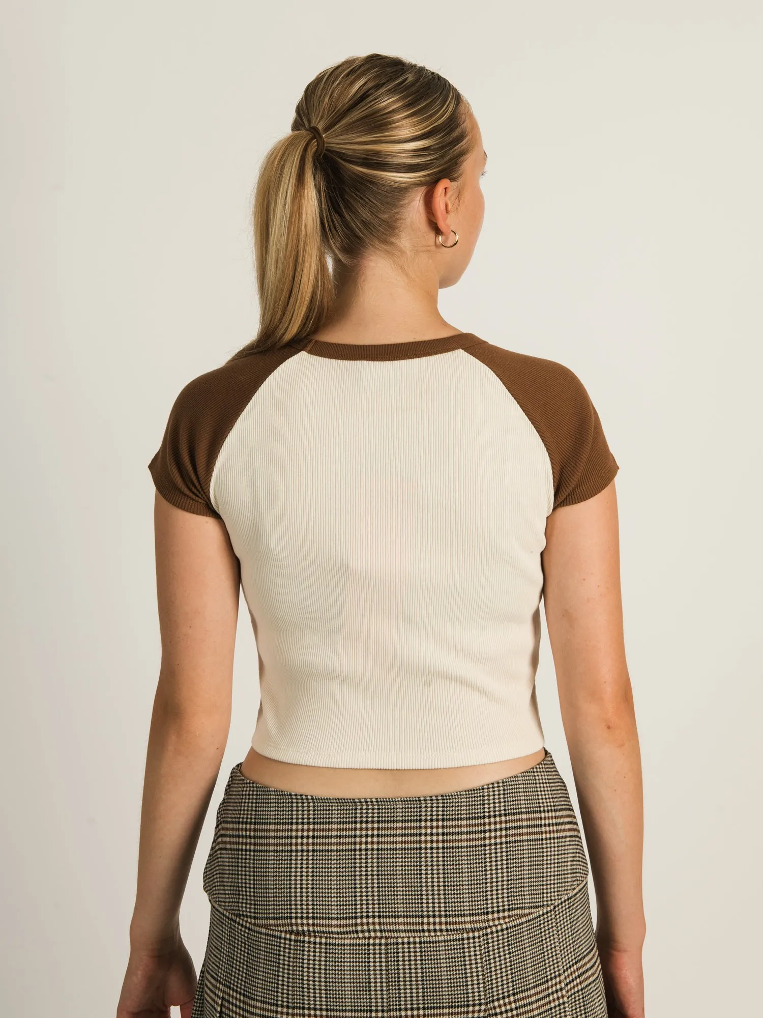 HARLOW COLOURBLOCK RAGLAN - COGNAC sold by Harlow product image thumbnail 3