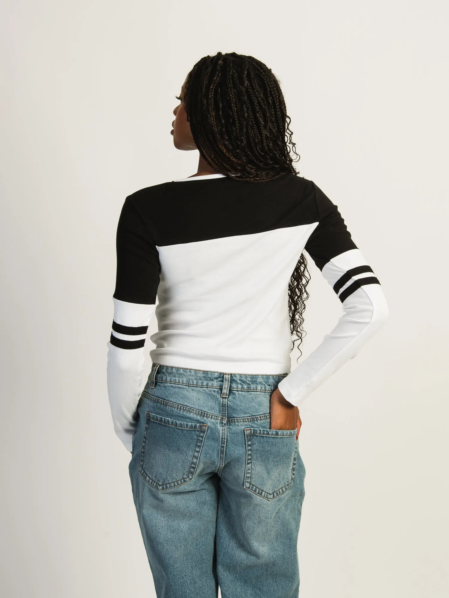 HARLOW RHOADES LONG SLEEVE - BLACK AND WHITE sold by Harlow product image thumbnail 3
