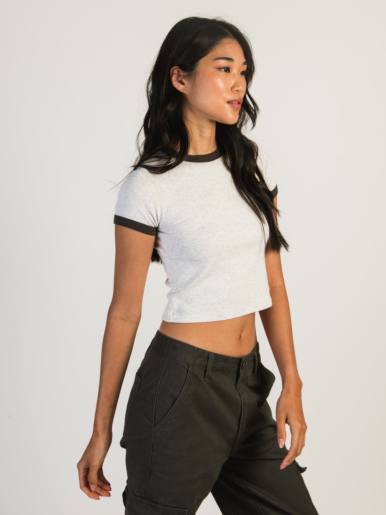 HARLOW CLARA SHORT SLEEVE RINGER TEE - CLOUD sold by Harlow product image thumbnail 2