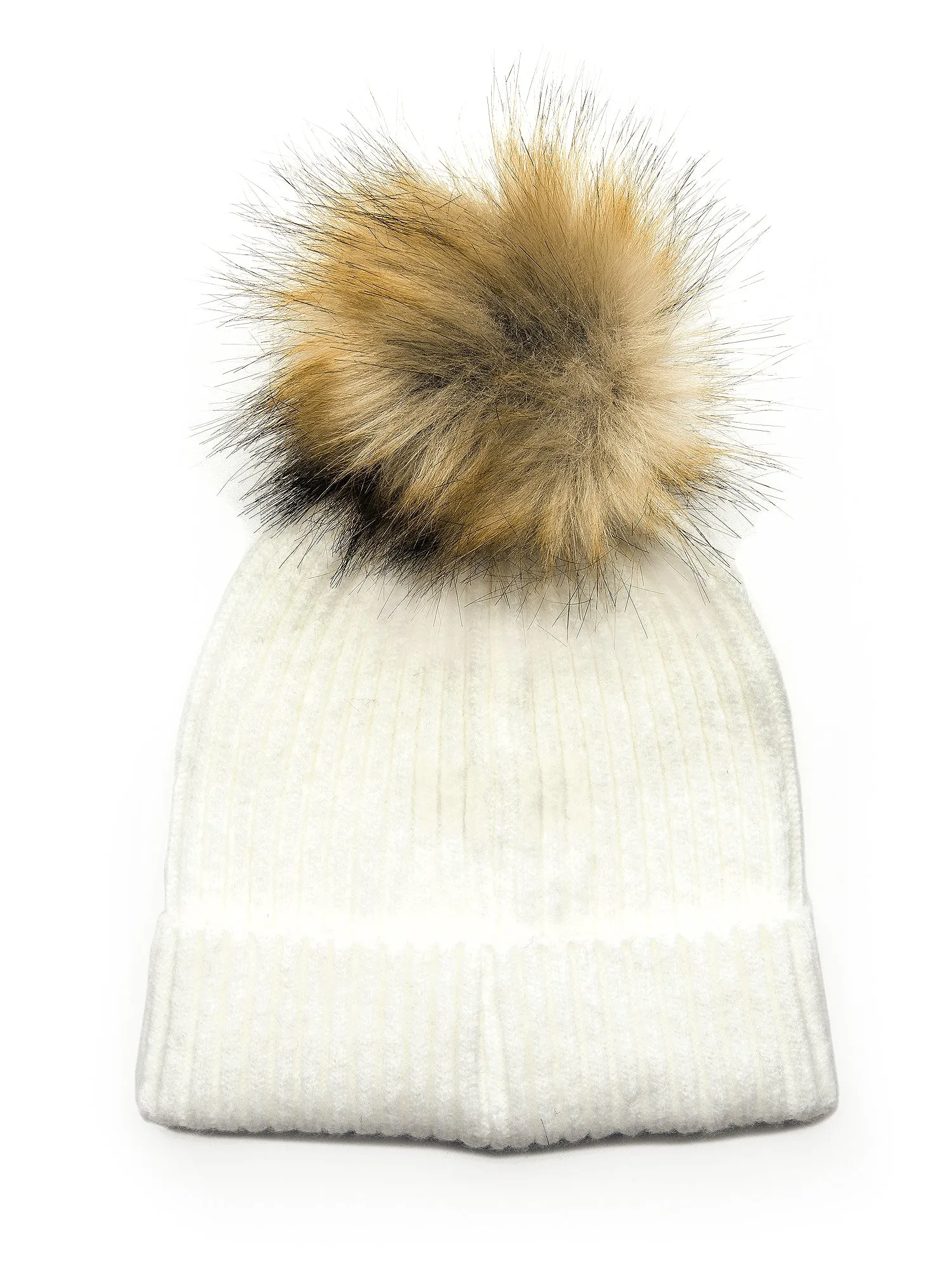 HARLOW RIBBED FAUX FUR POM sold by Harlow