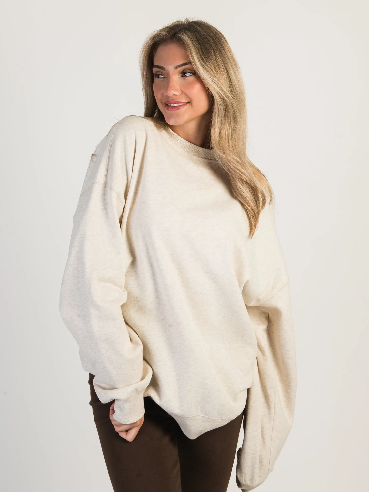 HARLOW MICHELLE SOLID CREWNECK - OATMEAL sold by Harlow product image thumbnail 5