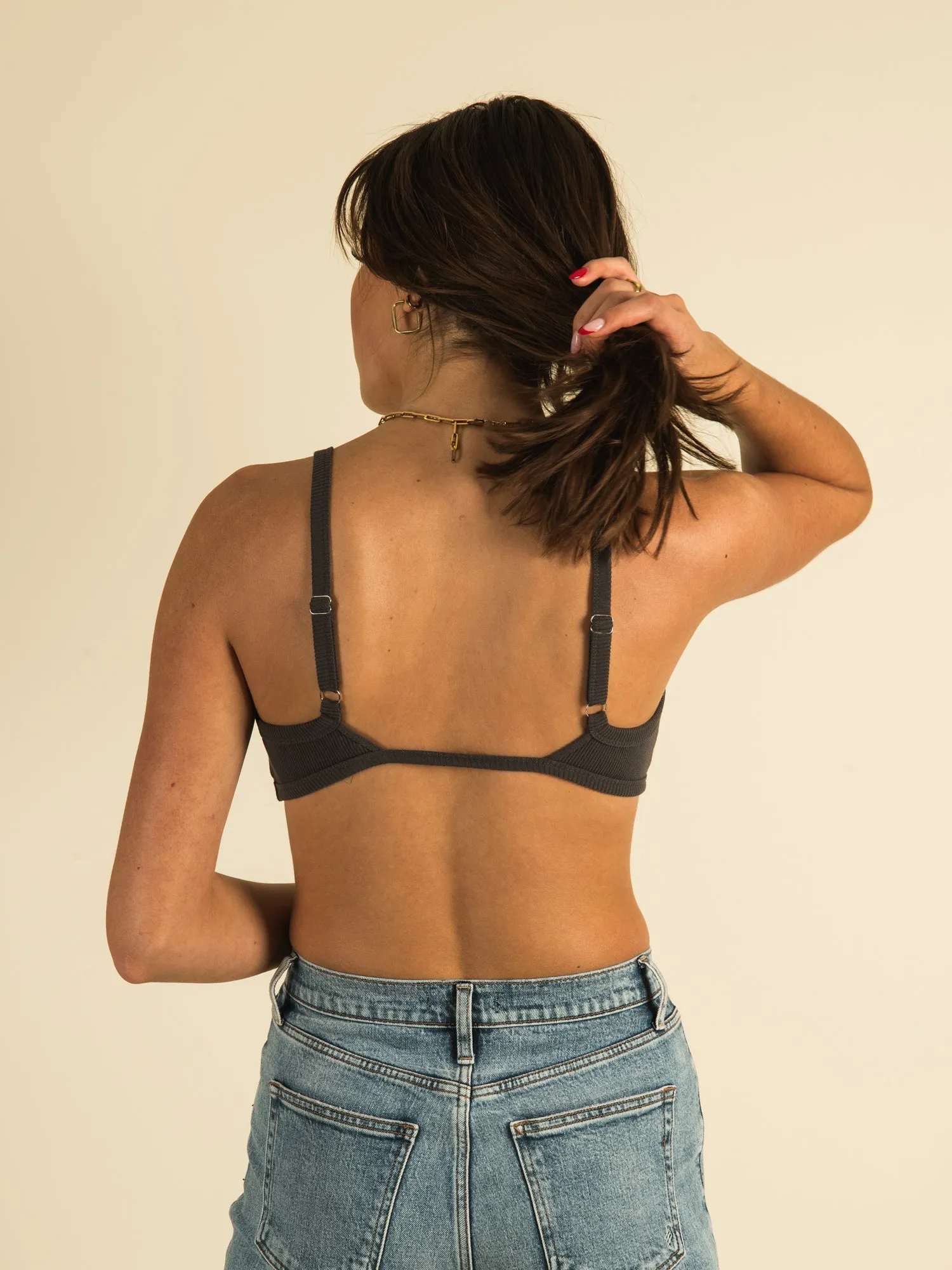 HARLOW RIBBED OPEN BACK BRALETTE sold by Harlow product image thumbnail 3
