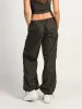 HARLOW BELLA PARACHUTE PANT - CHARCOAL sold by Harlow