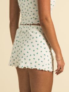 HARLOW POINTELLE RUFFLE DITSY SHORT sold by Harlow
