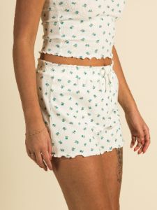 HARLOW POINTELLE RUFFLE DITSY SHORT sold by Harlow