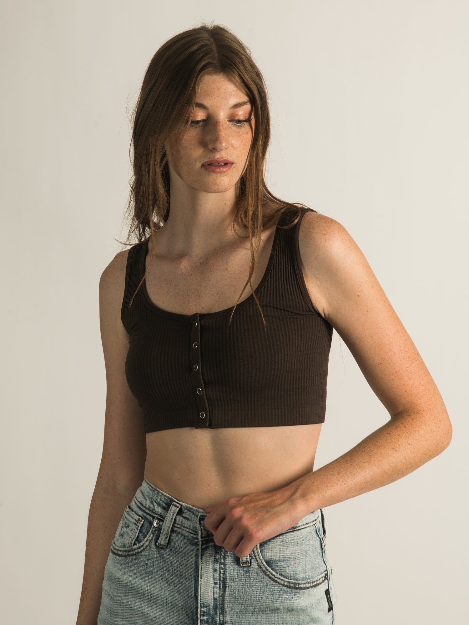 HARLOW RIB SNAP BRALETTE sold by Harlow product image thumbnail 2