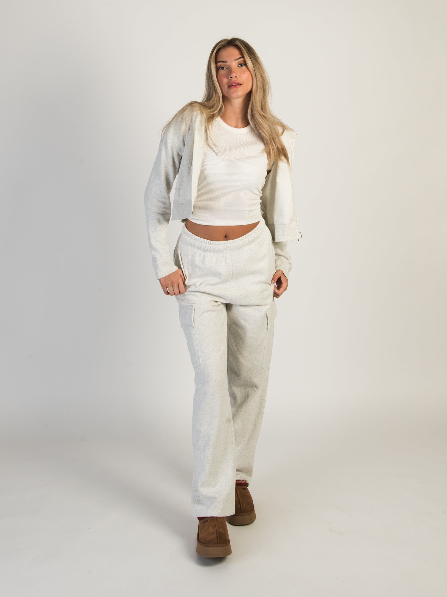 HARLOW ANDI CARGO SWEATPANTS - CLOUD sold by Harlow product image thumbnail 2