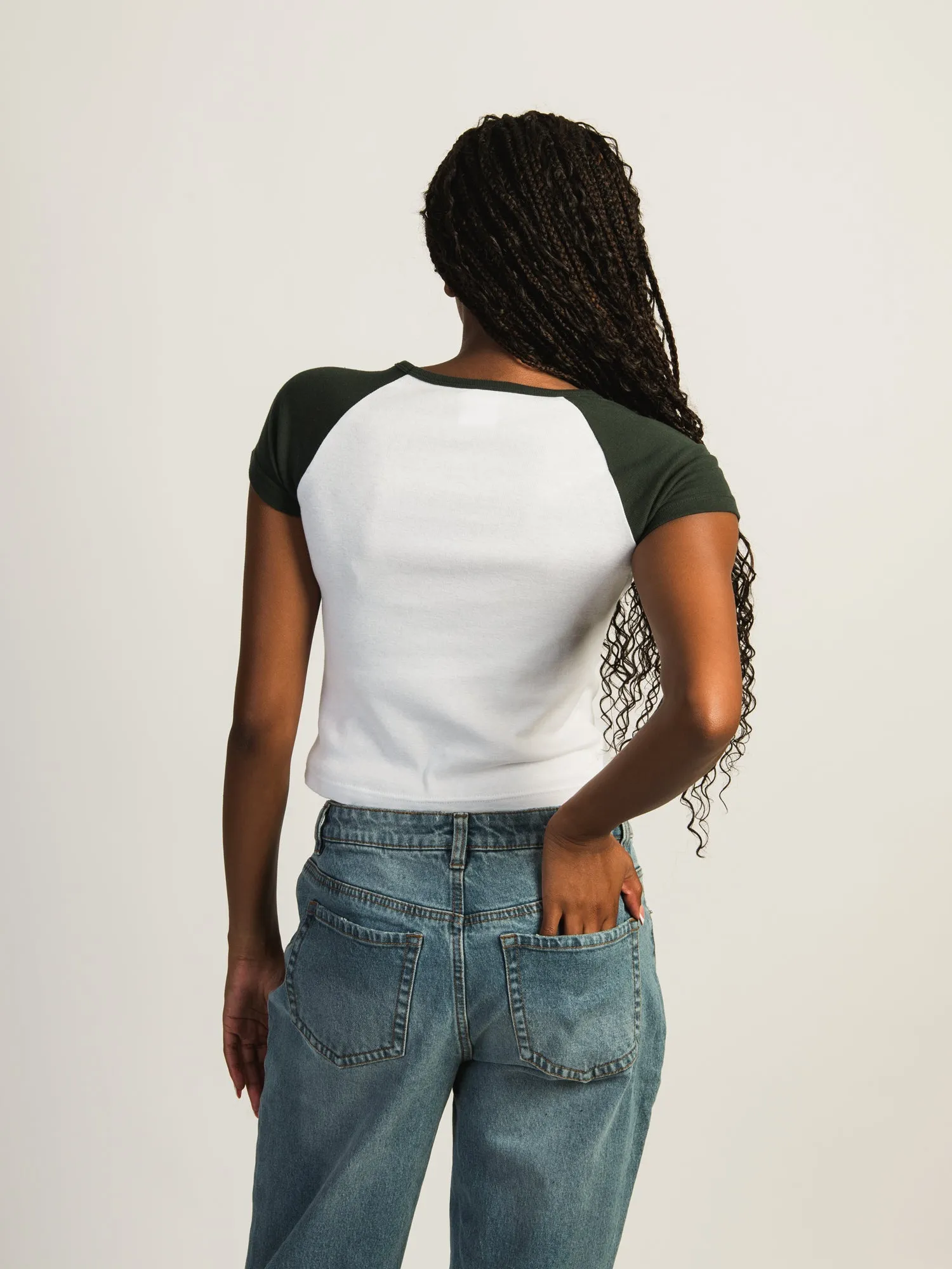 HARLOW BLAIR RAGLAN TEE - FOREST sold by Harlow product image thumbnail 3