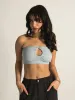 HARLOW TWIST HALTER TOP sold by Harlow