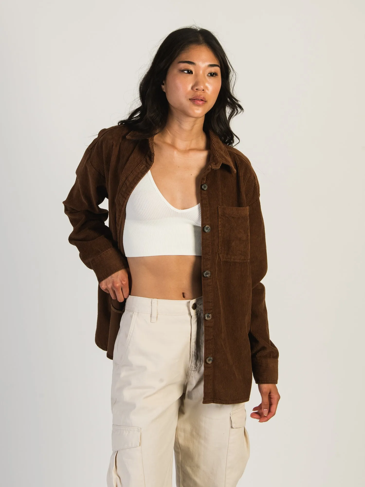 HARLOW CHRISSY CORD SHIRT - COGNAC sold by Harlow product image thumbnail 2