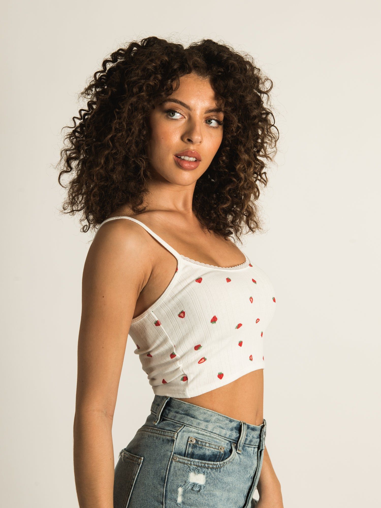 HARLOW KIKI POINTELLE DITSY TANK TOP sold by Harlow product image thumbnail 5